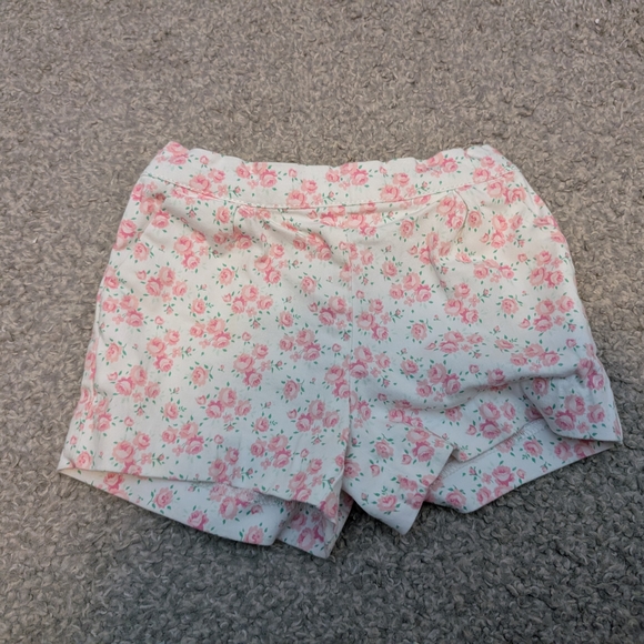 3 For $18 Janie and Jack Pink Floral Kids Shorts - Picture 3 of 7